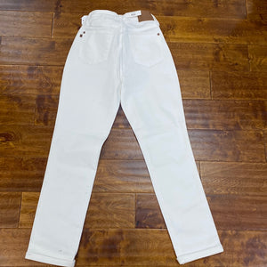 Judy Blue White High Waisted Boyfriend Jeans.