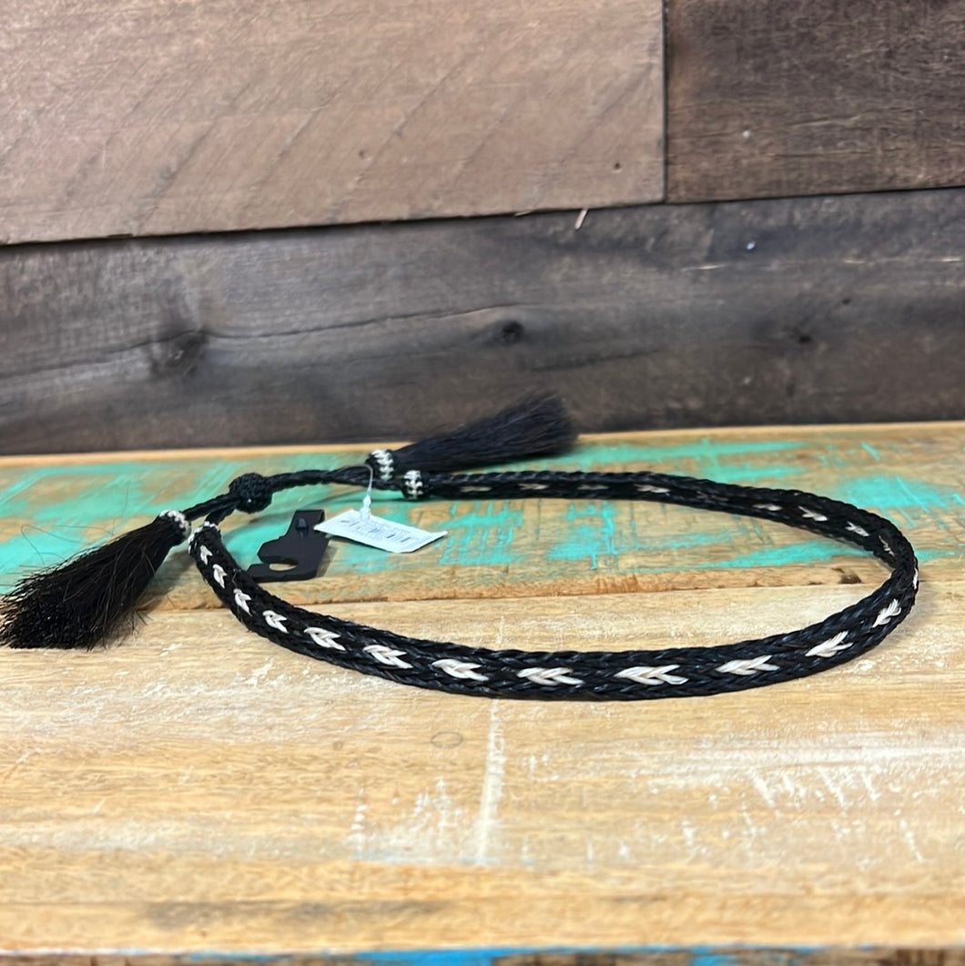 Bone & Black Hat Band
