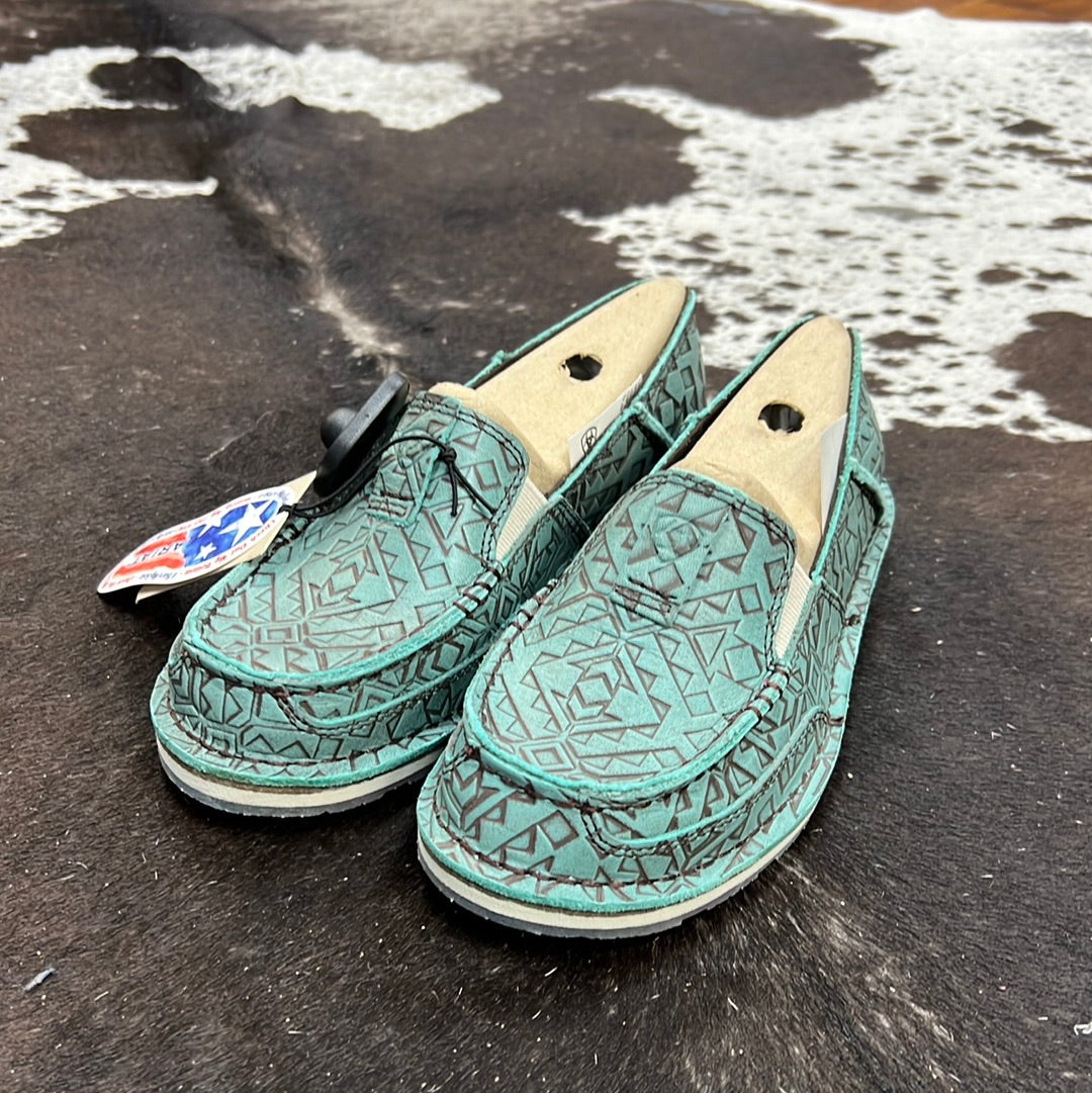 Women s Ariat Turquoise Blanket Emboss Cruiser Rustic Soul