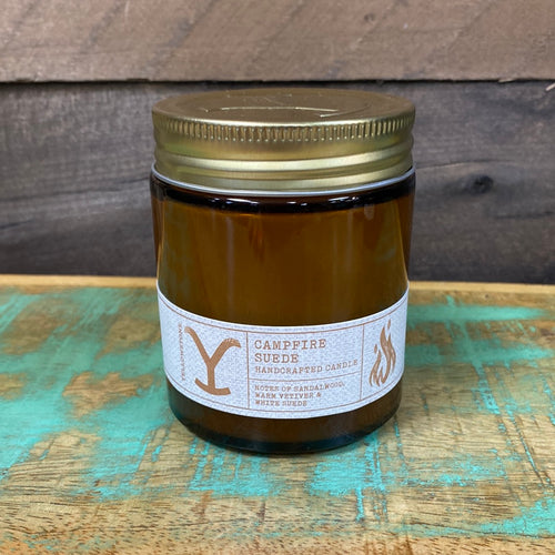Yellowstone Campfire Suede Candle.