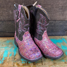 Load image into Gallery viewer, Toddle Girls Roper Glitter Aztec Boots