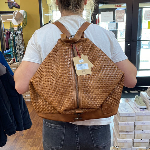 STS Sweet Grass Woven Backpack