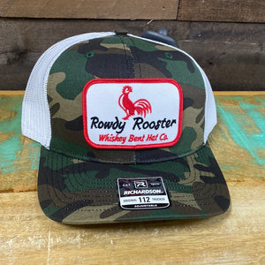 Whiskey Bent Camo Rowdy Rooster