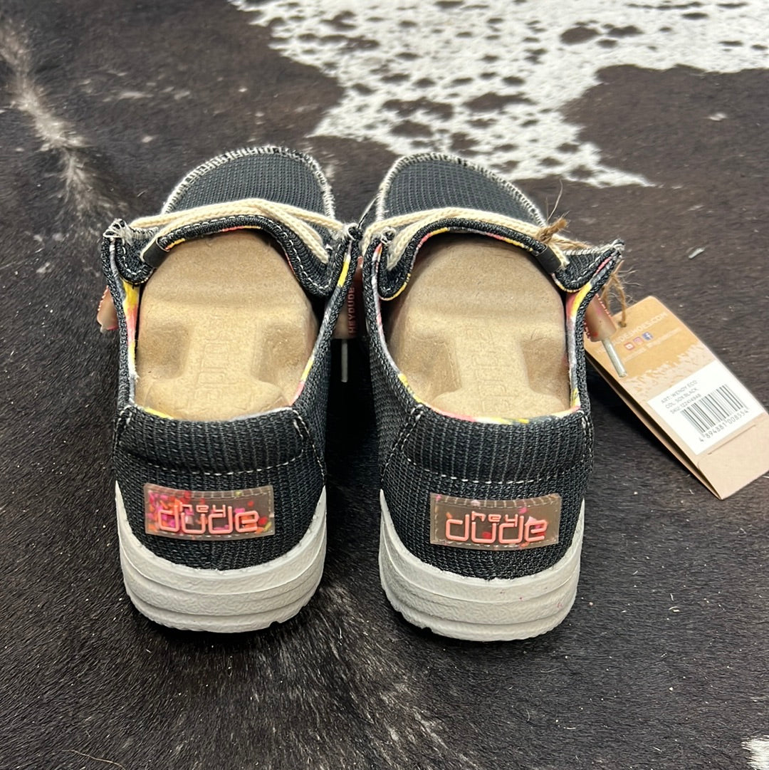 Wendy Eco Sox Black Hey Dude â Rustic Soul