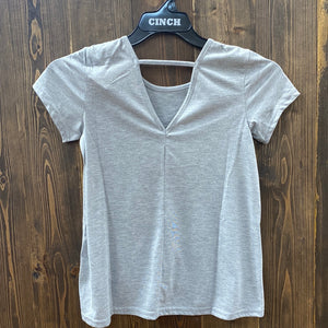 Roper Girls Heather Grey Shirt