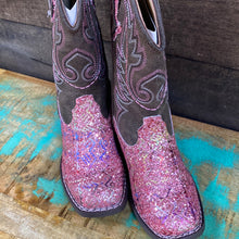 Load image into Gallery viewer, Girls Roper Glitter Aztec Boots