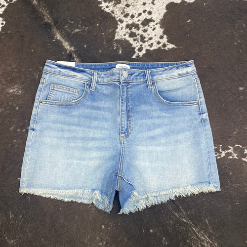 Sneak Peek Medium Light High Rise Shorts