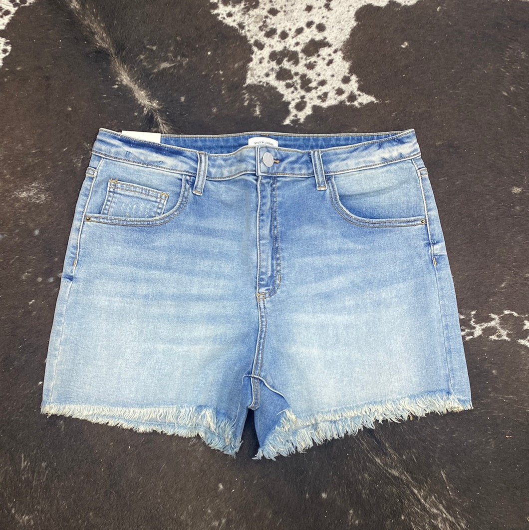 Sneak Peek Medium Light High Rise Shorts