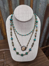 Load image into Gallery viewer, Dylan- Justina African Turquoise Necklace
