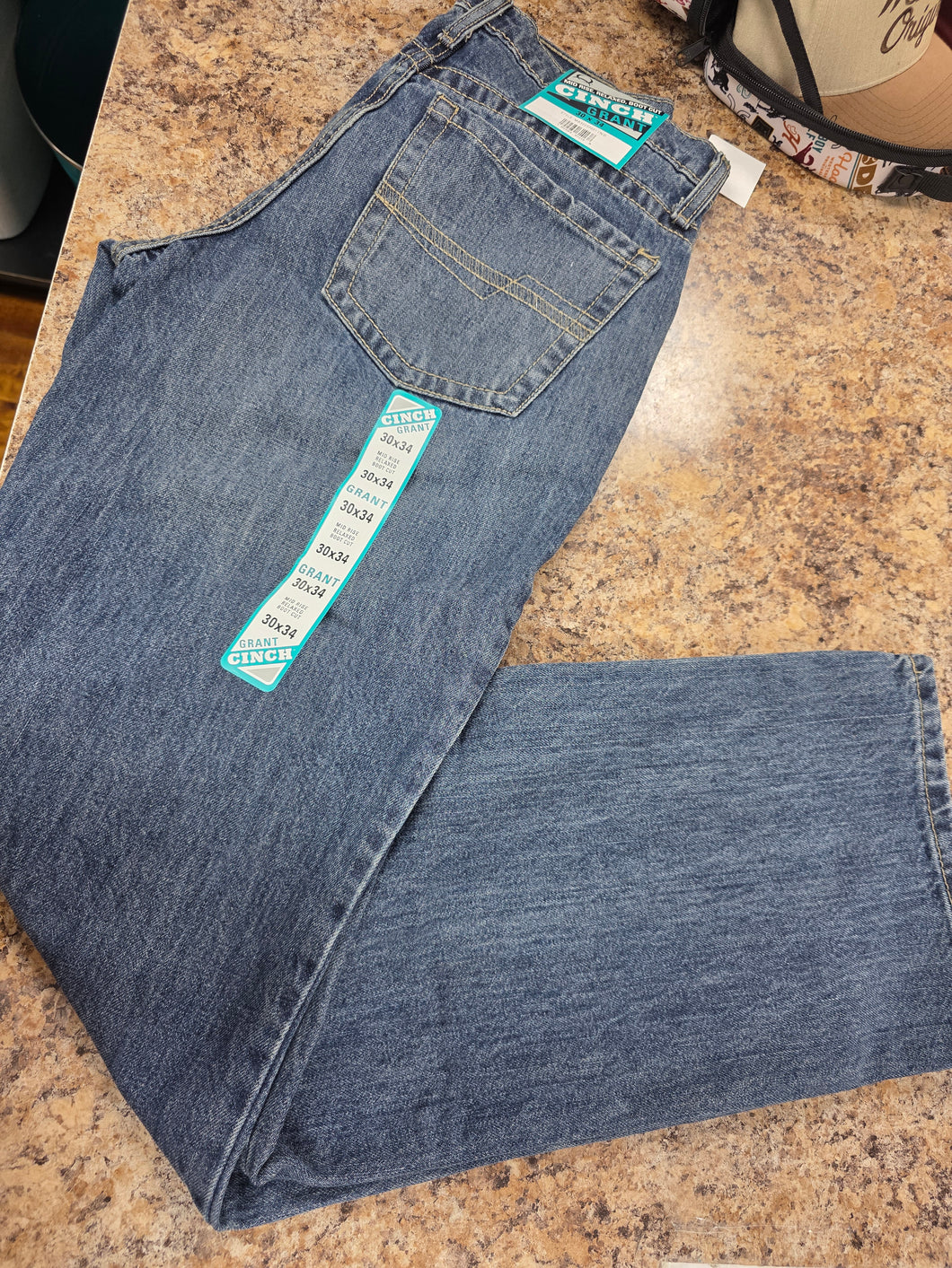 Cinch- Men's Grant Medium Stone Jeans