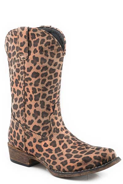Toddlers Leopard Print Roper Boot