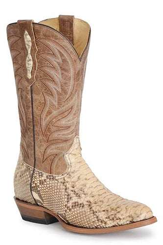 Roper Men's Natural Tan Exotic Python