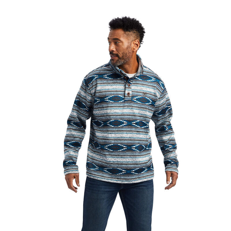 Men's Wesley Grey Serape Quarter Zip