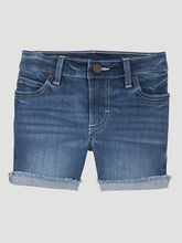 Load image into Gallery viewer, Girl&#39;s Cuffed Wrangler Jean Shorts