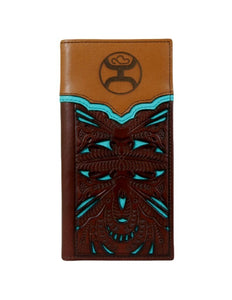 Hooey Turquoise Inlay Checkbook Cover