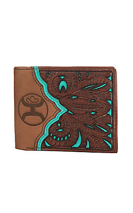 Hooey Bifold Turquoise Inlay Wallet