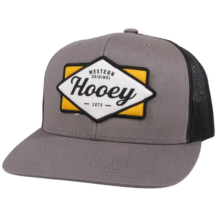 Hooey Diamond Grey/Black Trucker Cap