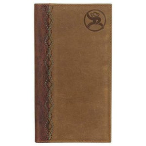 Roughy Stitched Checkbook Cover