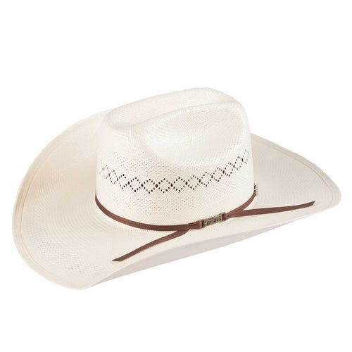 Fancy Vent Solid Weave American Straw Cowboy Hat