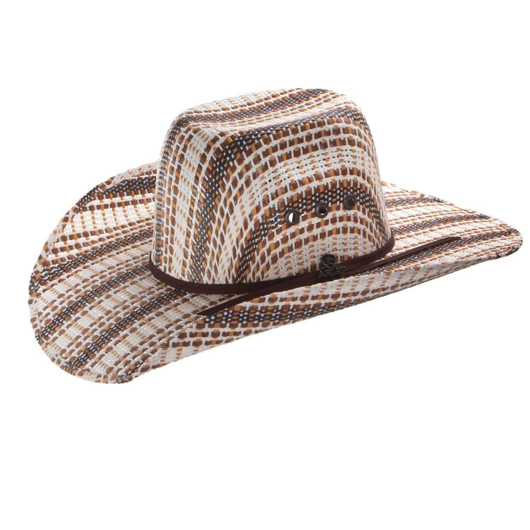Ariat Brown Woven Kids Straw Cowboy Hat