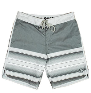 Hooey Grey Striped Board Shorts