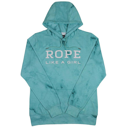 Hooey Rope Like a Girl Turquoise Marble Hoodie