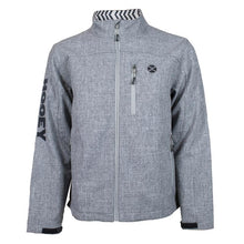 Load image into Gallery viewer, Hooey Women&#39;s Grey with Blue/Red Pattern Softshell Jacket