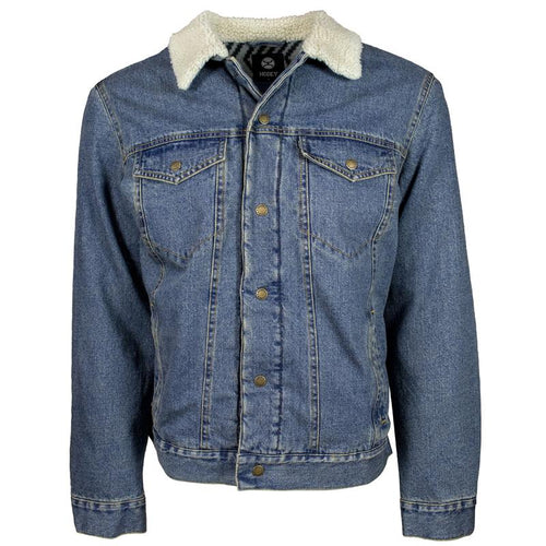 Hooey Men's Denim with Cream Sherpa Jacket