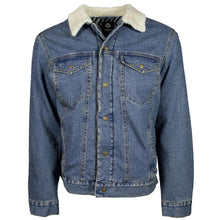 Load image into Gallery viewer, Hooey Youth Denim with Cream Sherpa Jacket