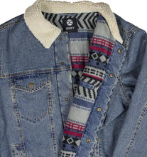 Load image into Gallery viewer, Hooey Men&#39;s Denim with Cream Sherpa Jacket