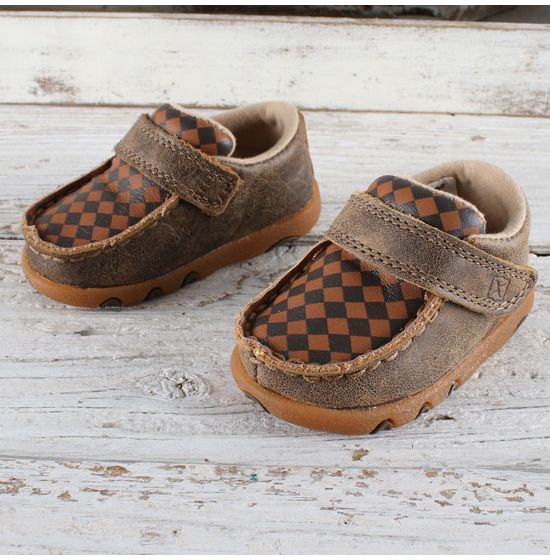 Twisted X Toddler Checkerboard Moc