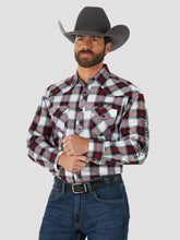 Load image into Gallery viewer, Wrangler Men&#39;s Red,White,&amp;Black Plaid Button Down