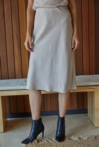 Woven Midi Skirt