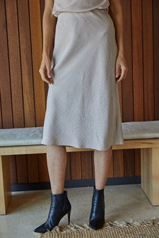 Woven Midi Skirt