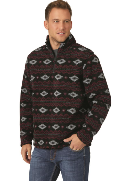 Wrangler Aztec Fleece Pullover