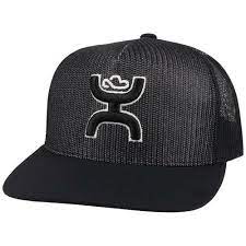 Hooey Baller Black with White Logo Trucker Cap