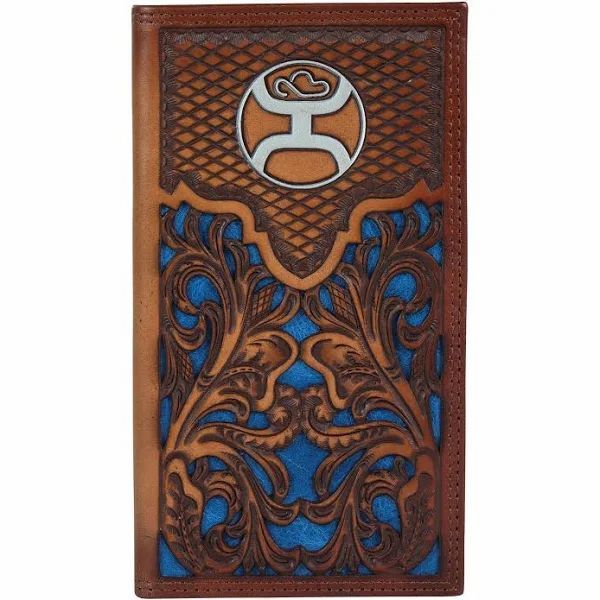 Hooey Blue Inlay Checkbook Cover