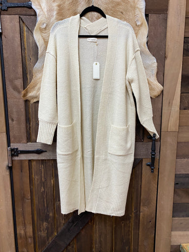 By Together Knit LS Cardigan Sweater (2 colors)