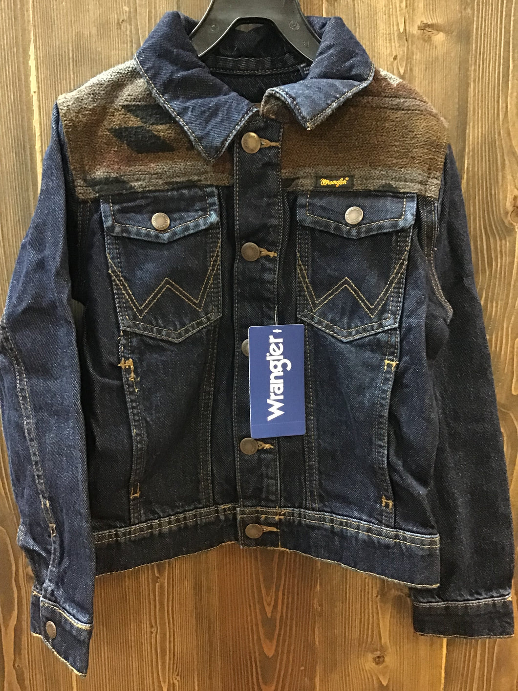 Youth Boys Wrangler Dark Denim Jacket
