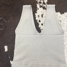 Load image into Gallery viewer, Ribbed U-Neck Cropped Tank