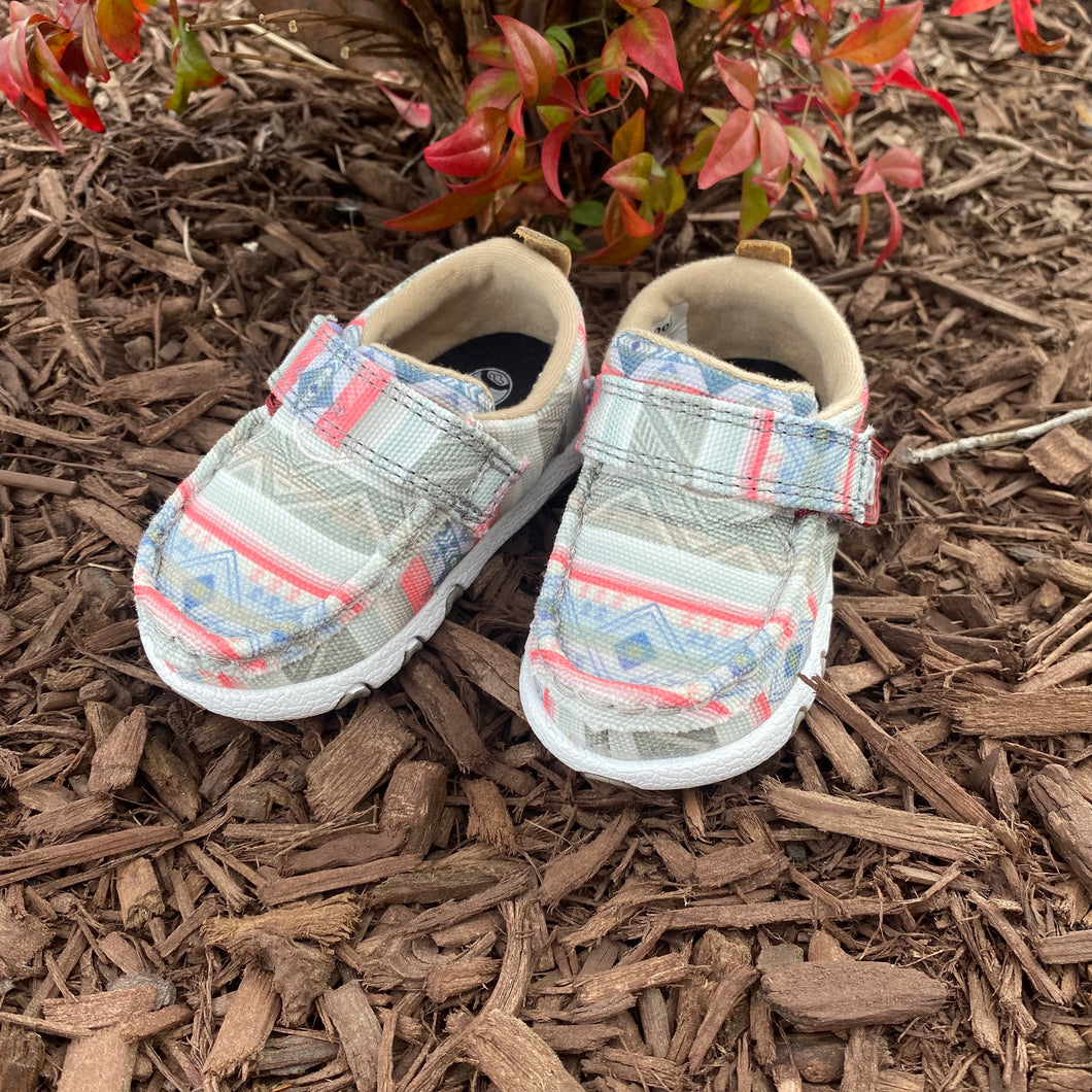 Toddler Twisted X Pink Multi Aztec Moc