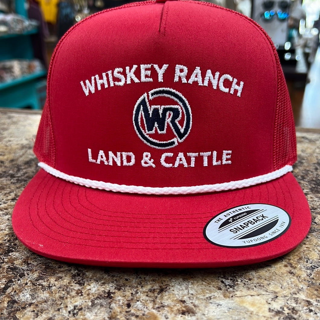 Whiskey Ranch Red Rope Hat