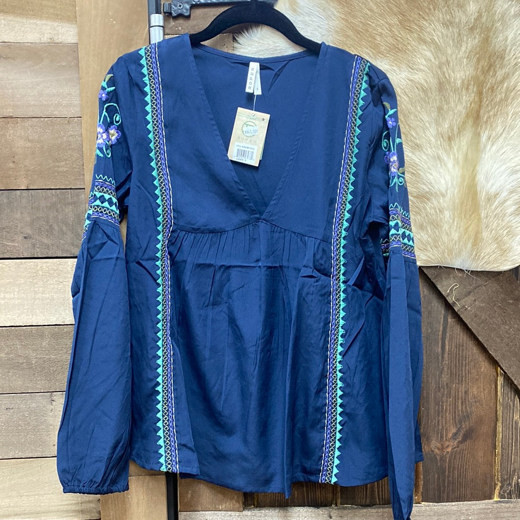 Women’s Roper Embroidery V Neck