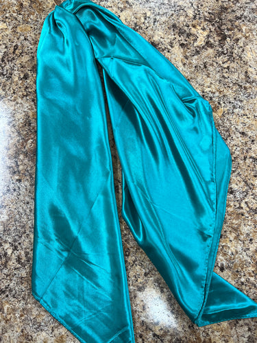 Large Teal Silk Wildrag