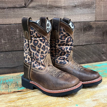 Load image into Gallery viewer, Girl’s Dan Post Makucha Leopard Boot