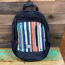 Load image into Gallery viewer, Hooey Backpack Denim Body With Serape Pattern