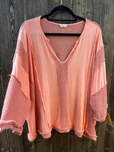 Load image into Gallery viewer, POL Oversized Knit Quarter Sleeve Top