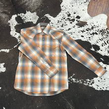 Load image into Gallery viewer, Men’s Roper Copper Plaid Snap Up