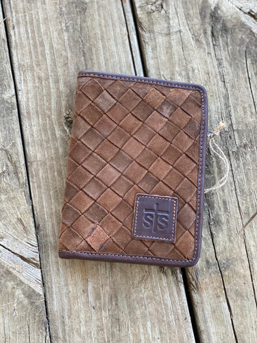 STS Basket Weave Magnetic Wallet