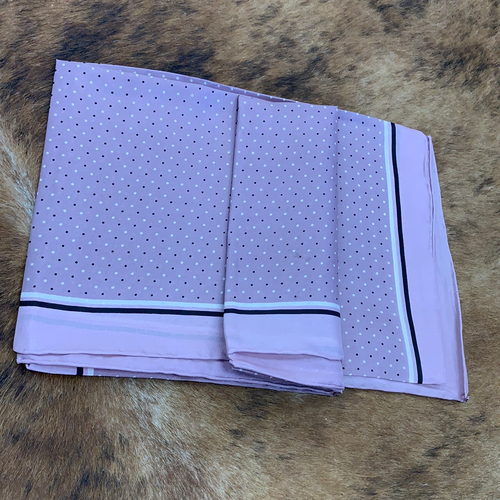 Mauve Polka Dot Wild Rag